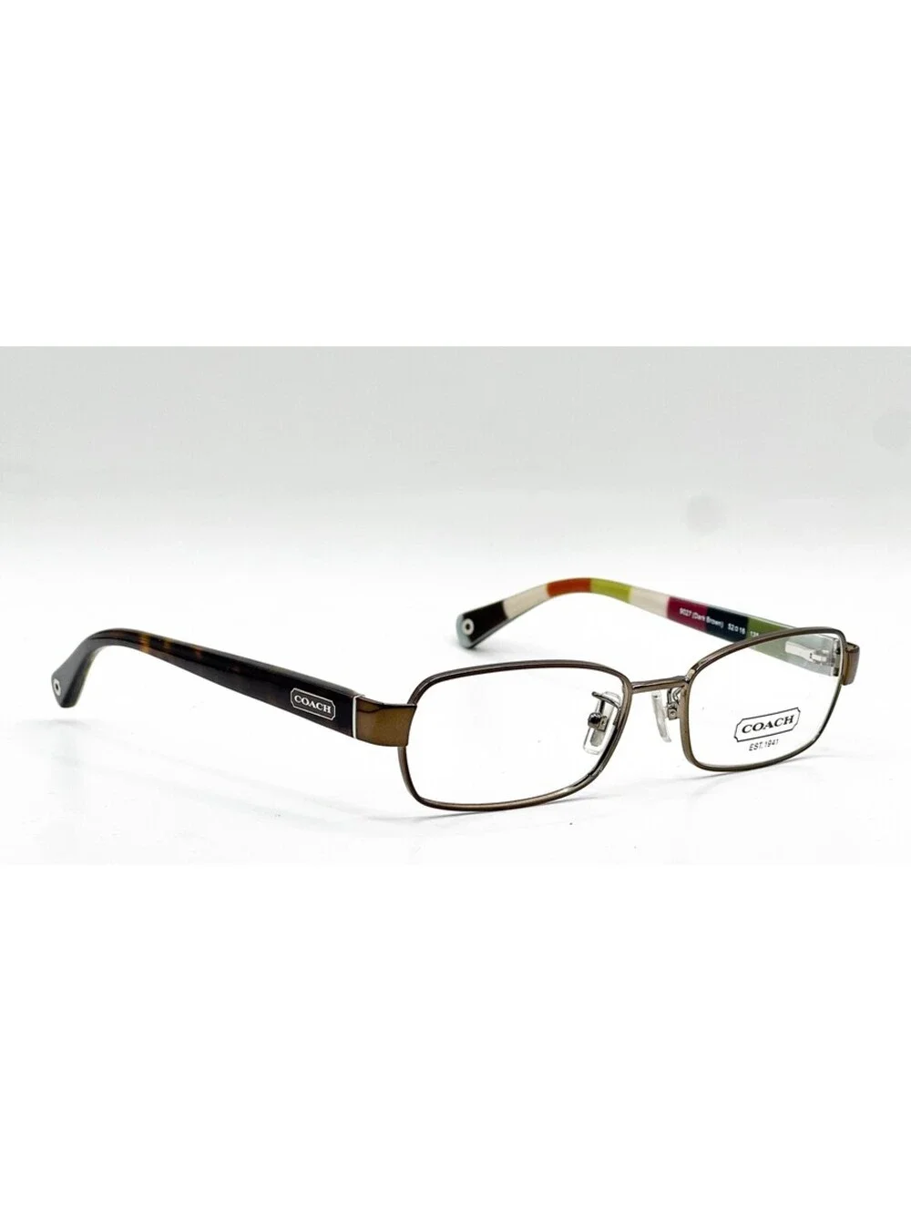 Coach HC 5003 9027 Dark Brown Tortoise Square Authentic Eyeglass Frames 52-16